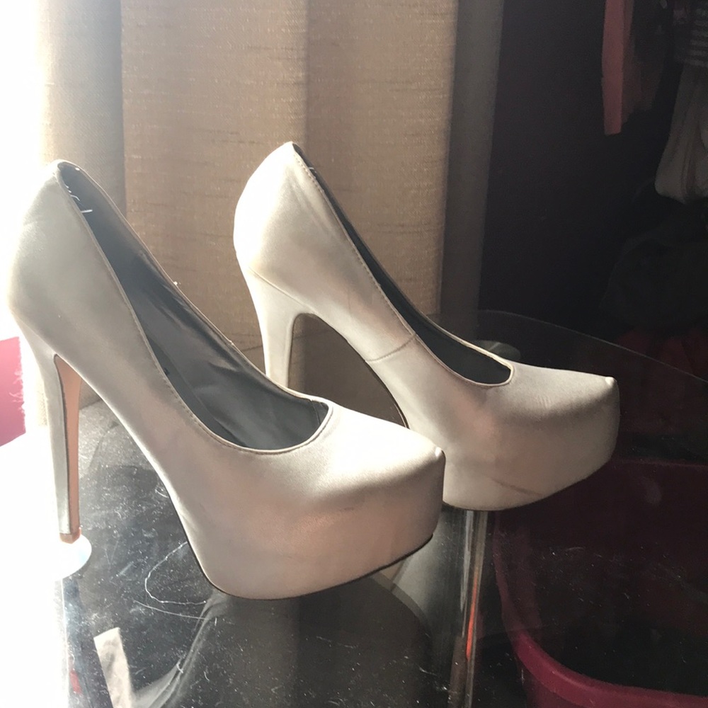 Silver stilettos